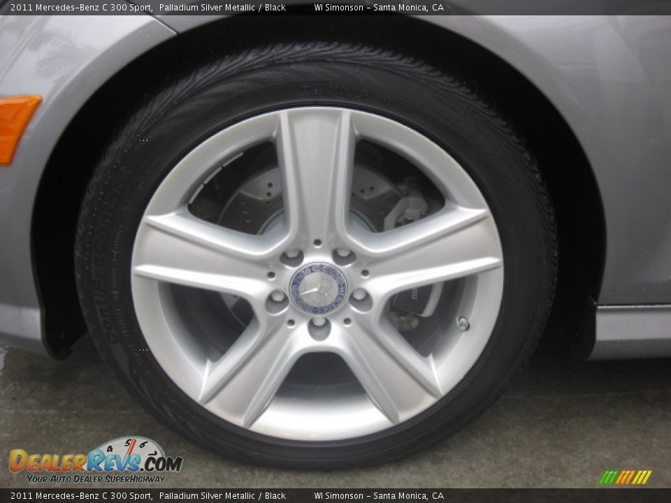 2011 Mercedes-Benz C 300 Sport Palladium Silver Metallic / Black Photo #23
