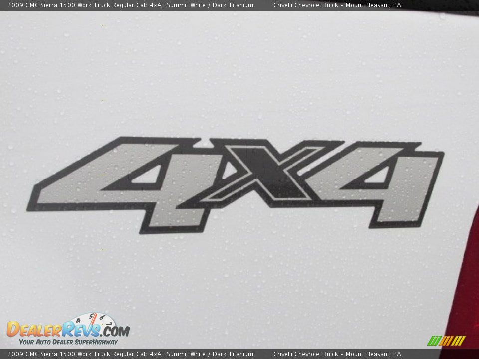 2009 GMC Sierra 1500 Work Truck Regular Cab 4x4 Summit White / Dark Titanium Photo #4