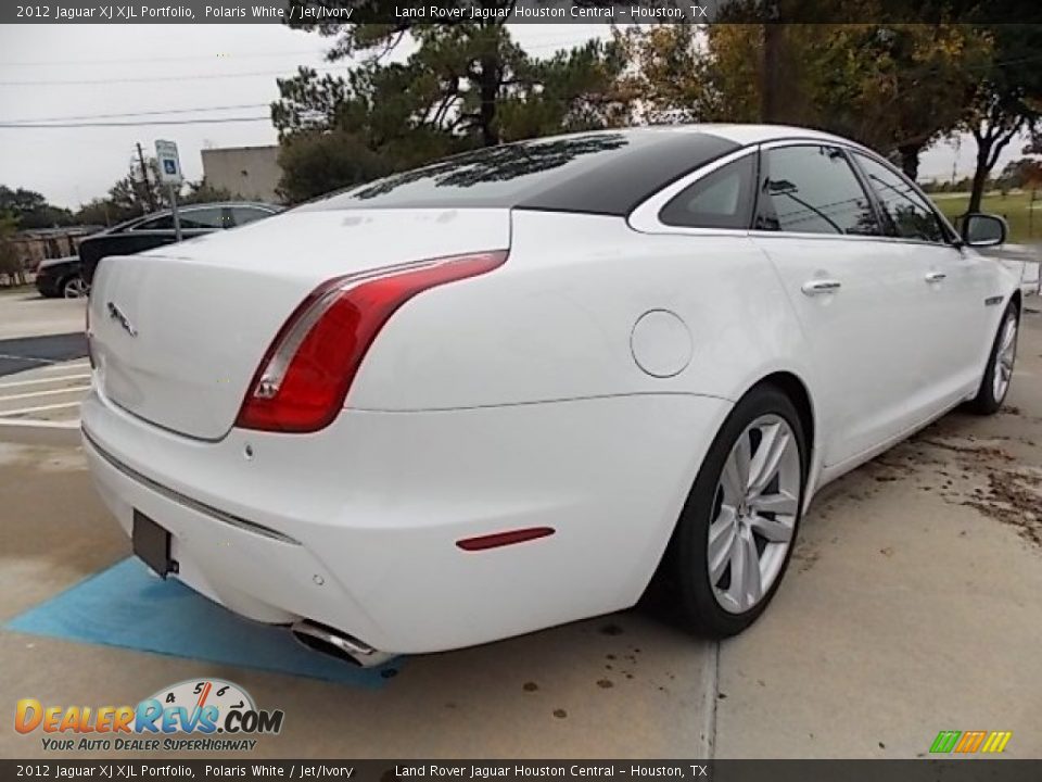 2012 Jaguar XJ XJL Portfolio Polaris White / Jet/Ivory Photo #6