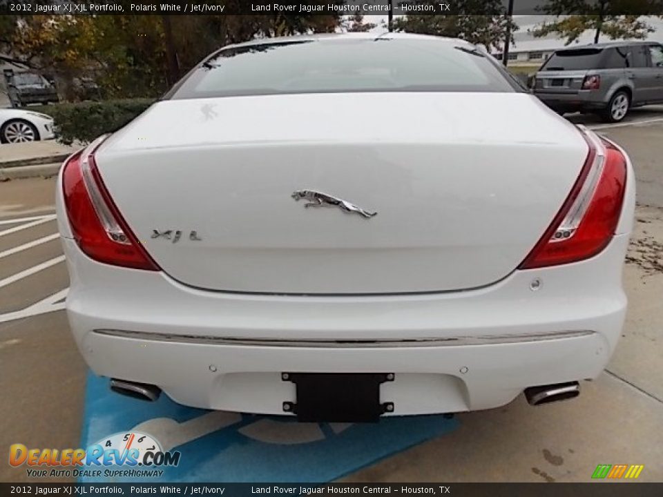 2012 Jaguar XJ XJL Portfolio Polaris White / Jet/Ivory Photo #7