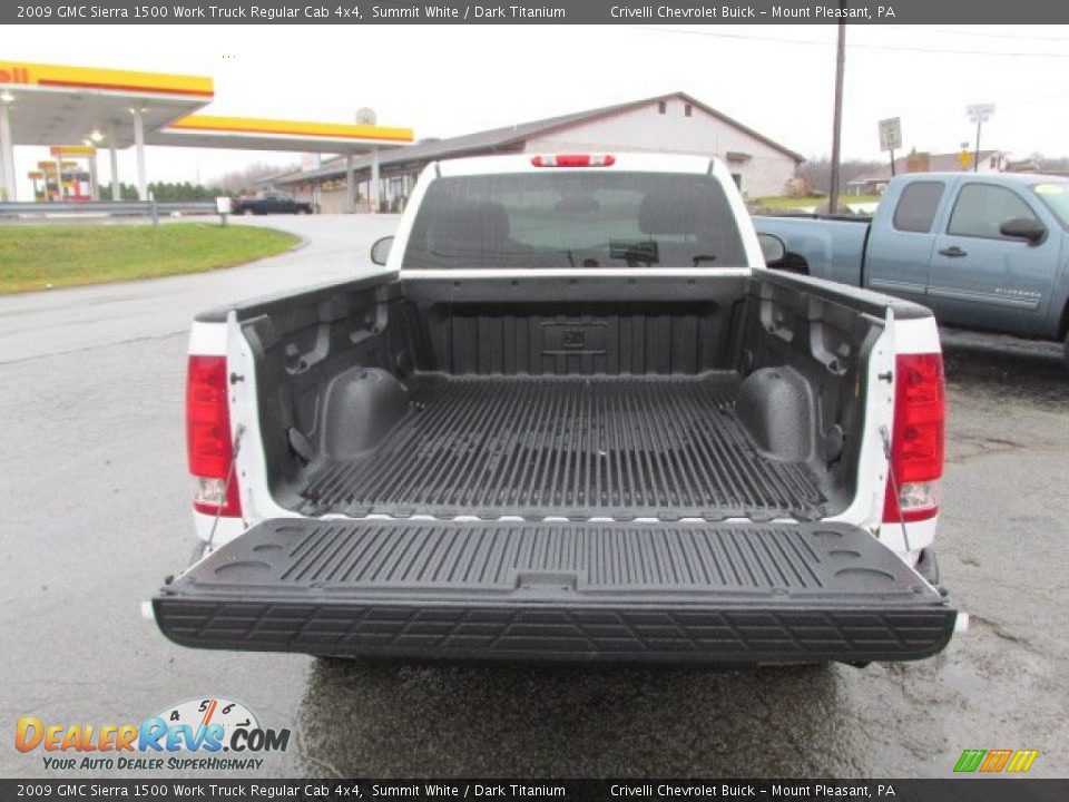 2009 GMC Sierra 1500 Work Truck Regular Cab 4x4 Summit White / Dark Titanium Photo #8