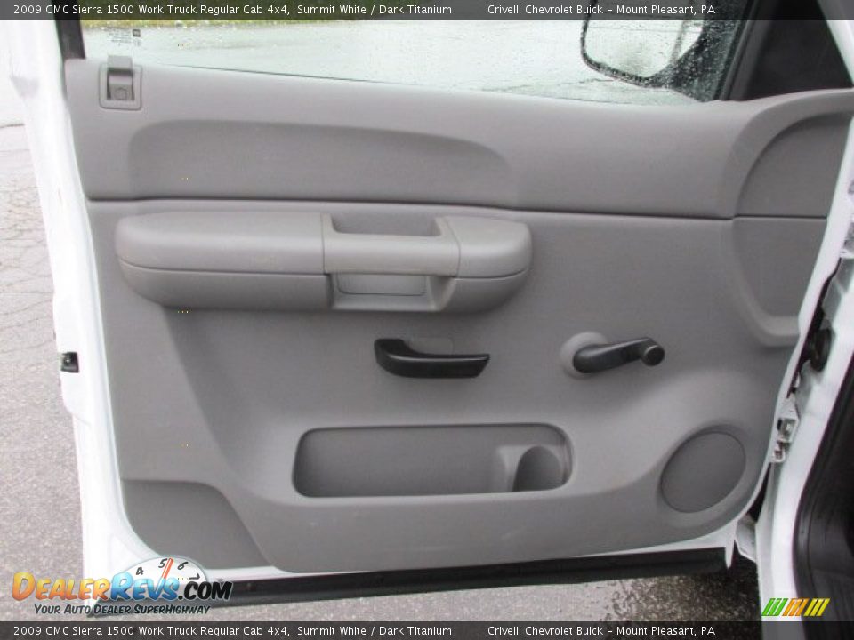 2009 GMC Sierra 1500 Work Truck Regular Cab 4x4 Summit White / Dark Titanium Photo #15