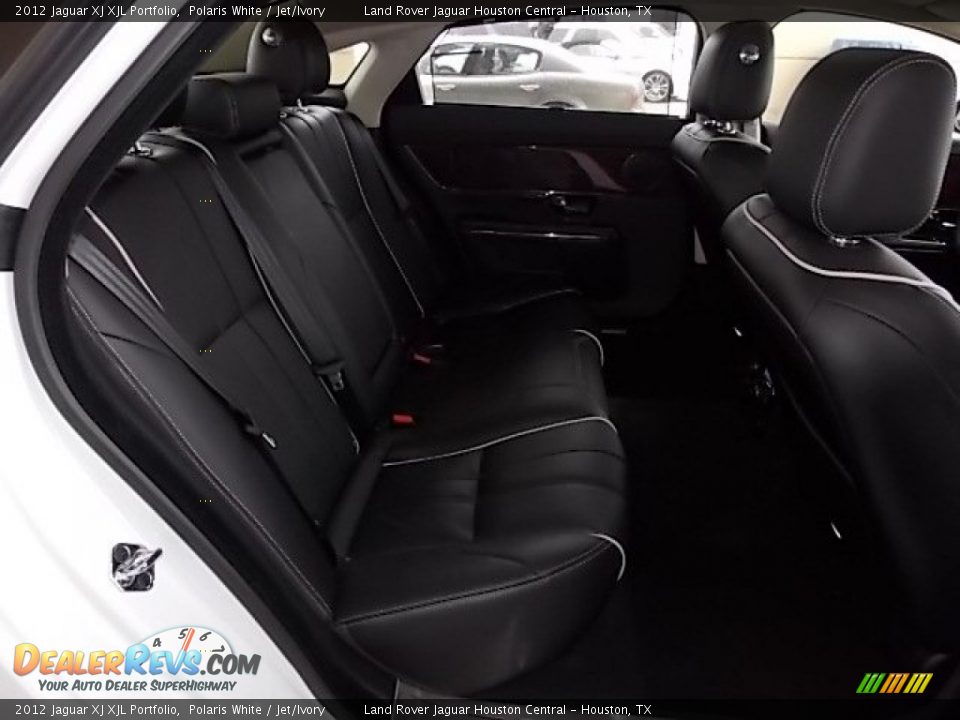 2012 Jaguar XJ XJL Portfolio Polaris White / Jet/Ivory Photo #17