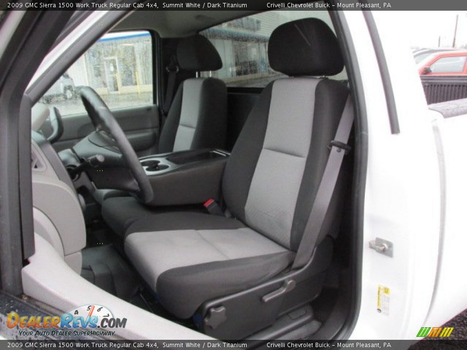 2009 GMC Sierra 1500 Work Truck Regular Cab 4x4 Summit White / Dark Titanium Photo #17