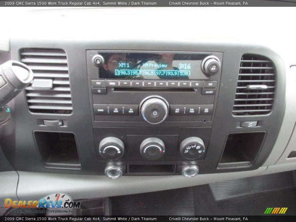 2009 GMC Sierra 1500 Work Truck Regular Cab 4x4 Summit White / Dark Titanium Photo #21