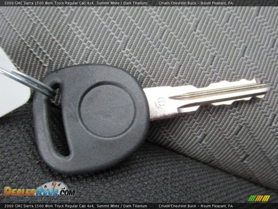 2009 GMC Sierra 1500 Work Truck Regular Cab 4x4 Summit White / Dark Titanium Photo #25