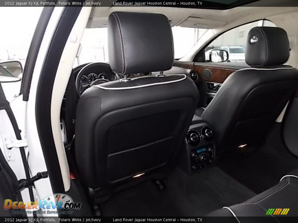 2012 Jaguar XJ XJL Portfolio Polaris White / Jet/Ivory Photo #27