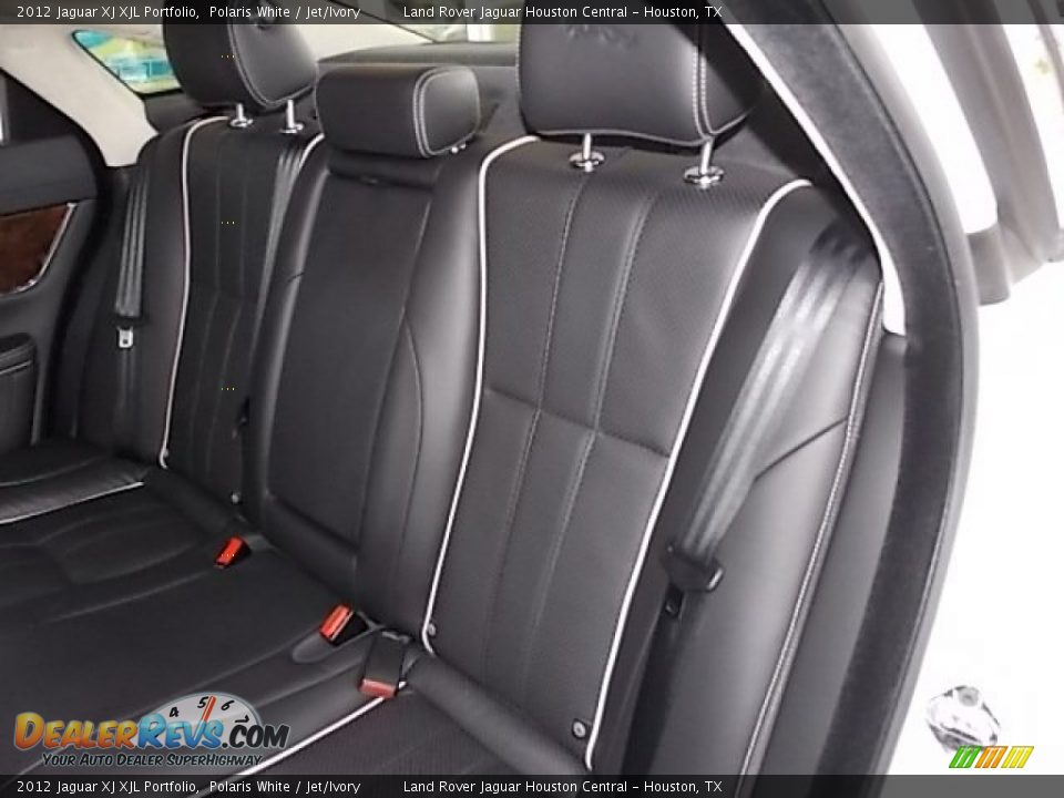 2012 Jaguar XJ XJL Portfolio Polaris White / Jet/Ivory Photo #29