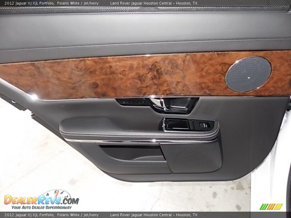 2012 Jaguar XJ XJL Portfolio Polaris White / Jet/Ivory Photo #30