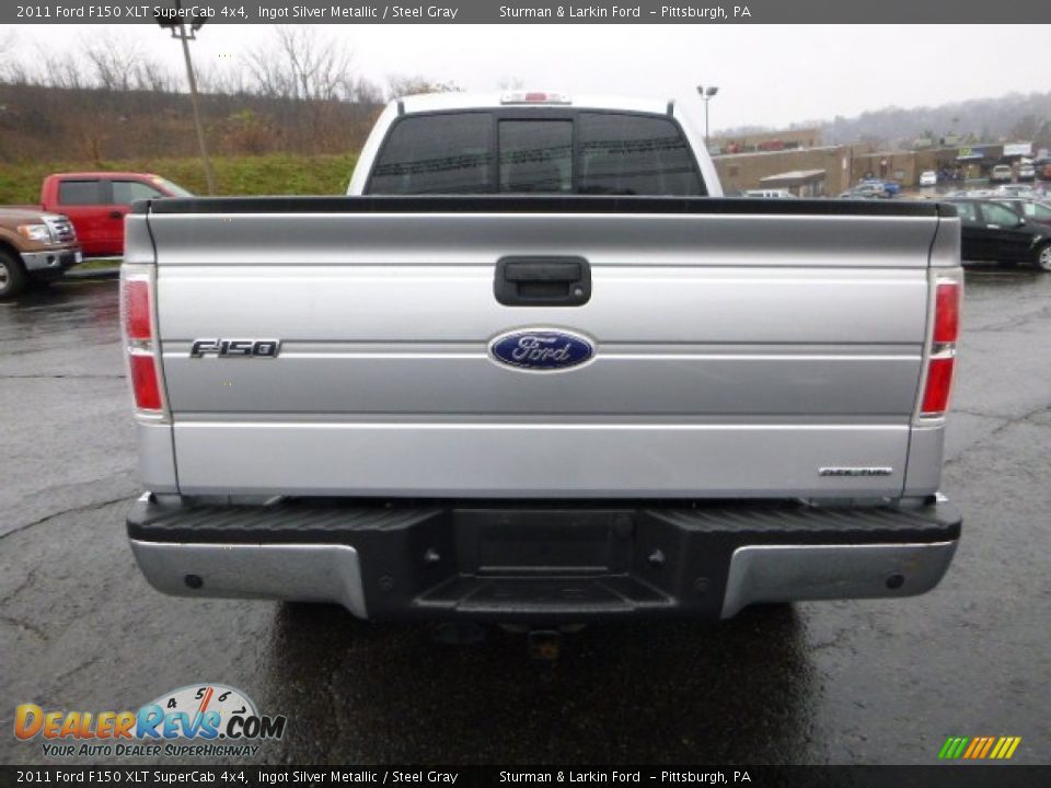 2011 Ford F150 XLT SuperCab 4x4 Ingot Silver Metallic / Steel Gray Photo #3