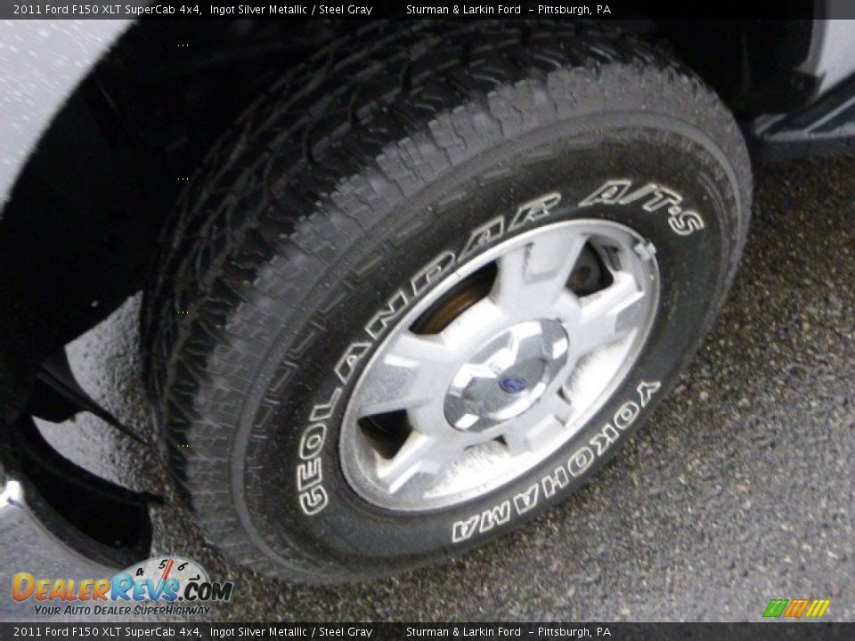 2011 Ford F150 XLT SuperCab 4x4 Ingot Silver Metallic / Steel Gray Photo #7