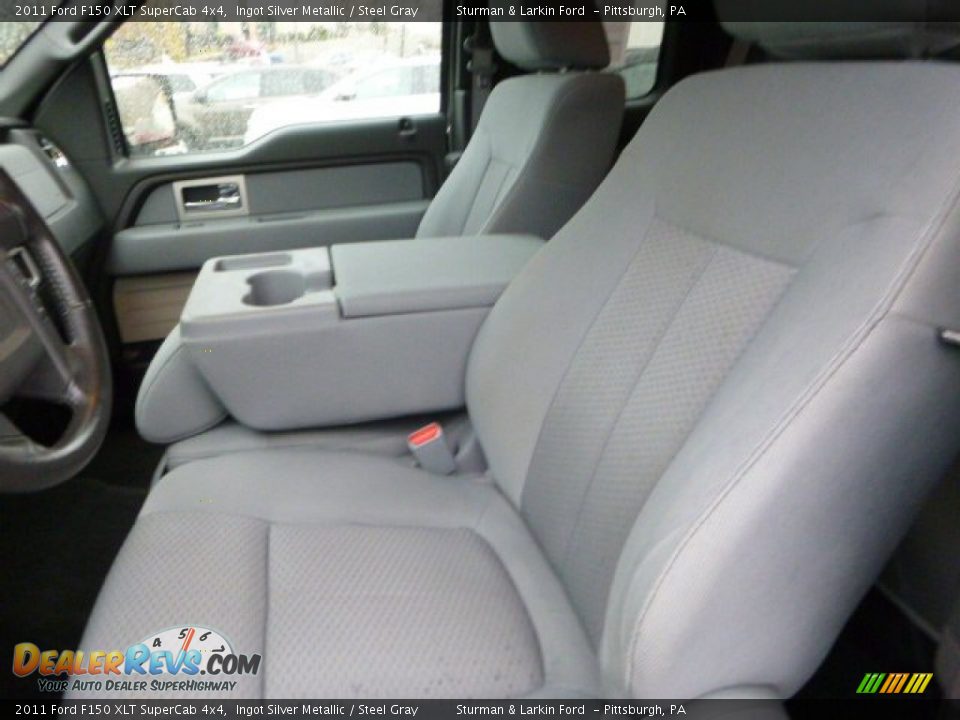 2011 Ford F150 XLT SuperCab 4x4 Ingot Silver Metallic / Steel Gray Photo #9