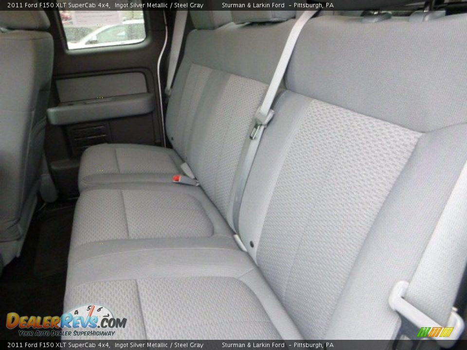 2011 Ford F150 XLT SuperCab 4x4 Ingot Silver Metallic / Steel Gray Photo #10