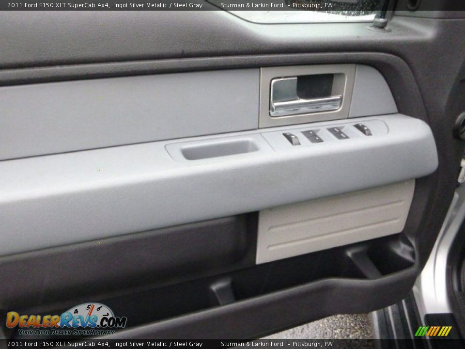 2011 Ford F150 XLT SuperCab 4x4 Ingot Silver Metallic / Steel Gray Photo #12