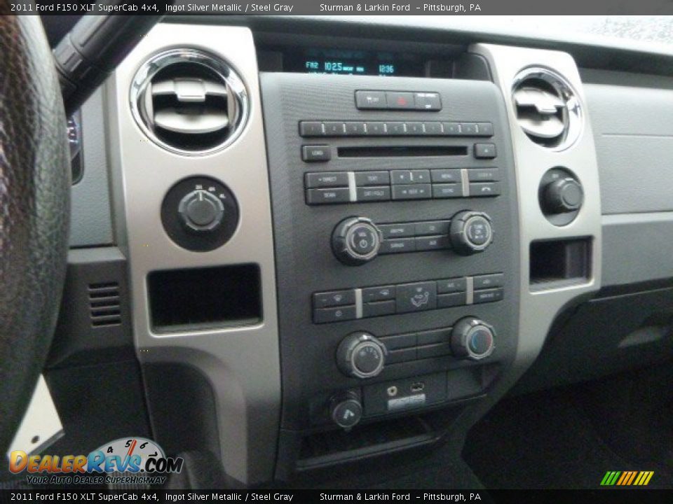 2011 Ford F150 XLT SuperCab 4x4 Ingot Silver Metallic / Steel Gray Photo #13