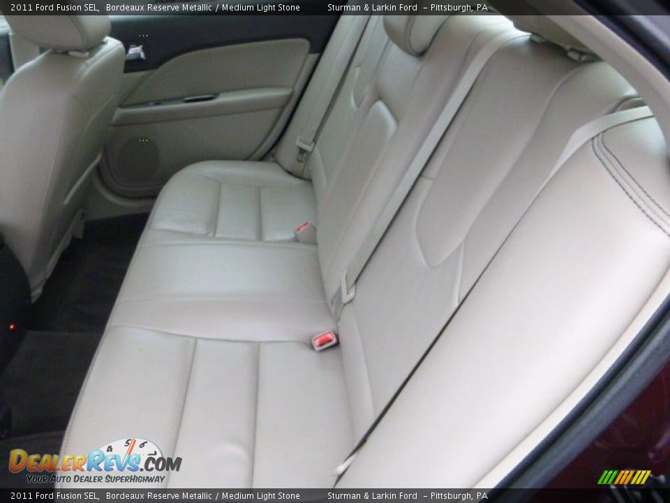 2011 Ford Fusion SEL Bordeaux Reserve Metallic / Medium Light Stone Photo #9