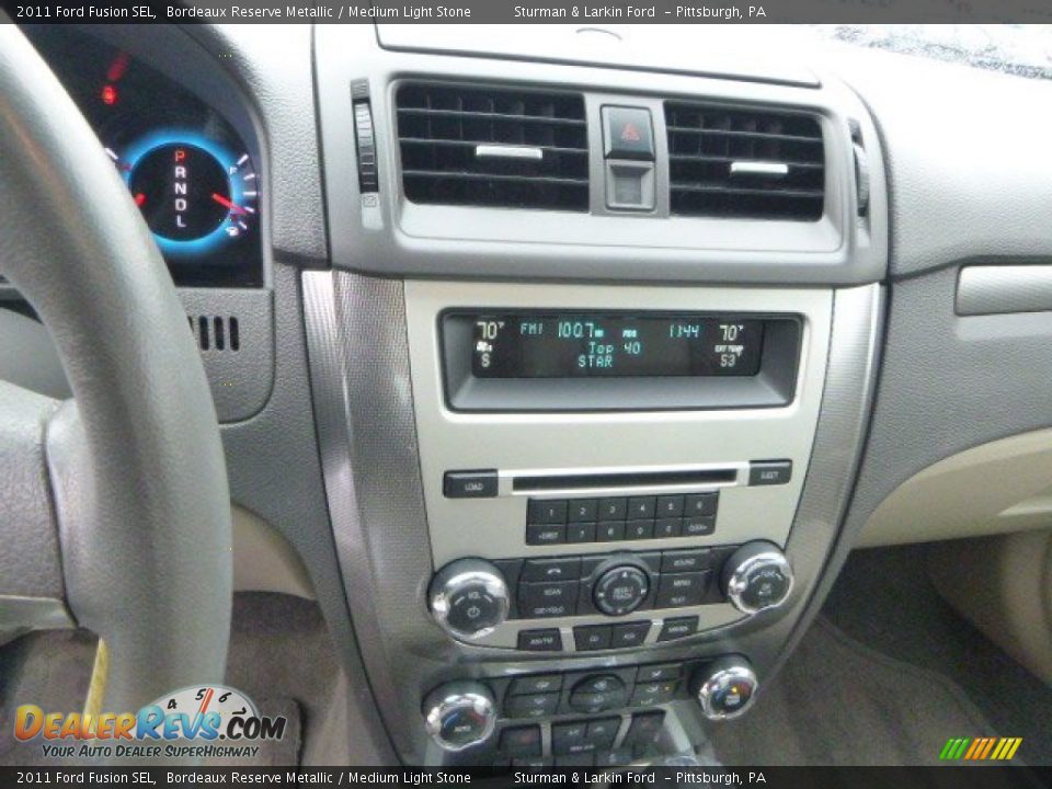 2011 Ford Fusion SEL Bordeaux Reserve Metallic / Medium Light Stone Photo #13