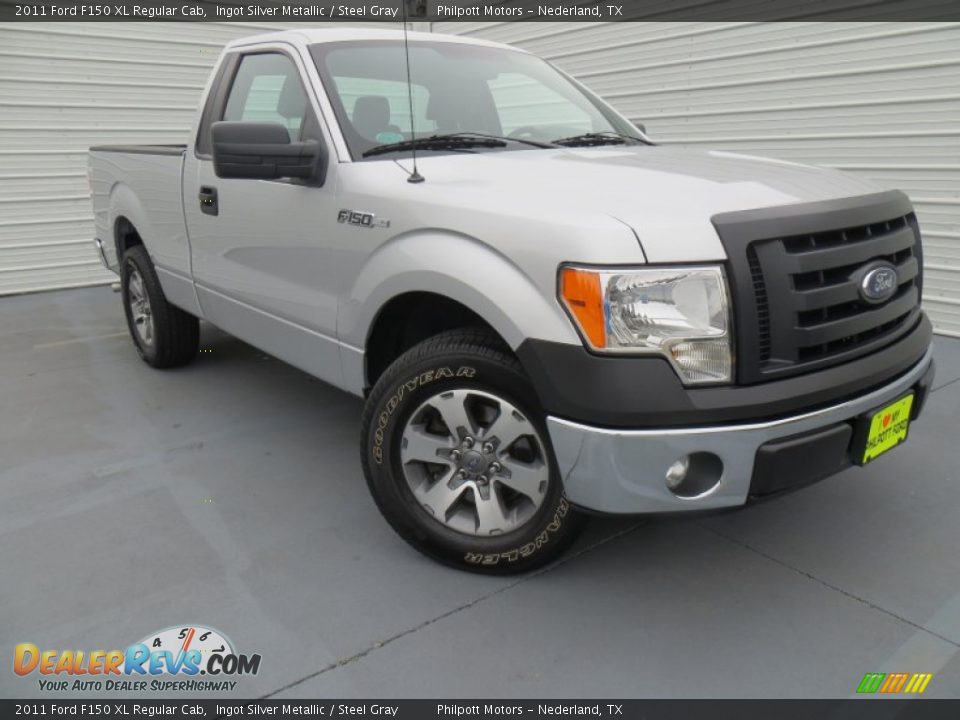 2011 Ford F150 XL Regular Cab Ingot Silver Metallic / Steel Gray Photo #1