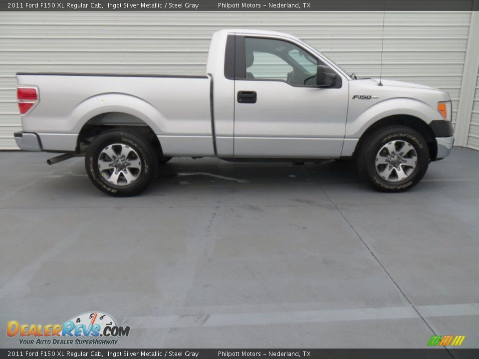 2011 Ford F150 XL Regular Cab Ingot Silver Metallic / Steel Gray Photo #3