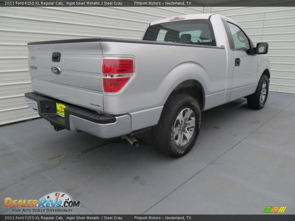 2011 Ford F150 XL Regular Cab Ingot Silver Metallic / Steel Gray Photo #4