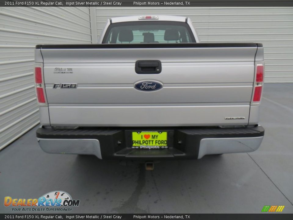 2011 Ford F150 XL Regular Cab Ingot Silver Metallic / Steel Gray Photo #5