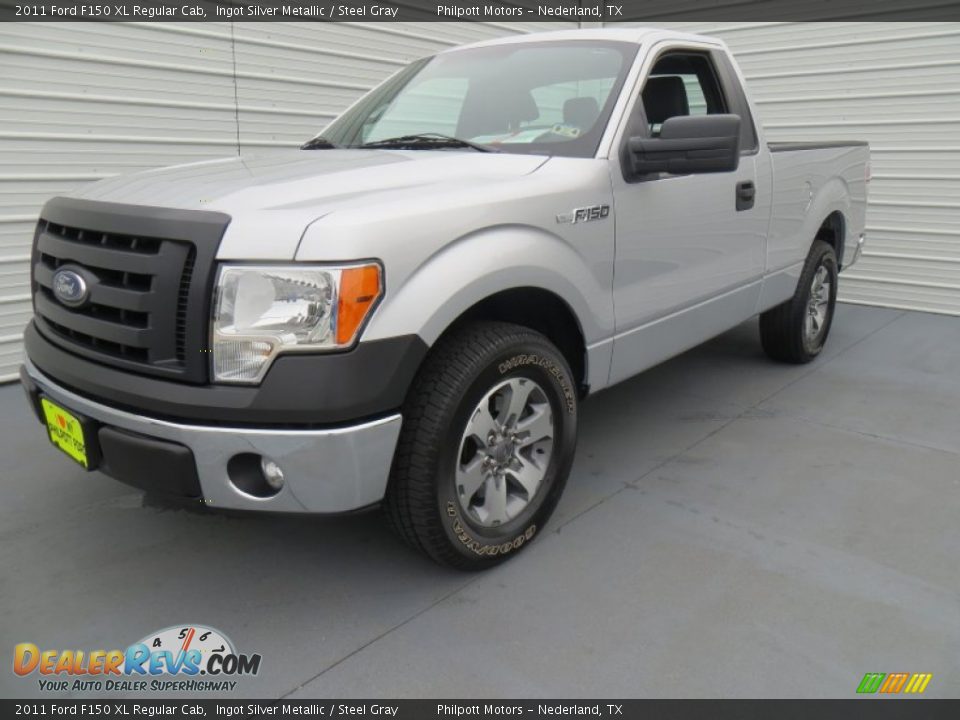 2011 Ford F150 XL Regular Cab Ingot Silver Metallic / Steel Gray Photo #7