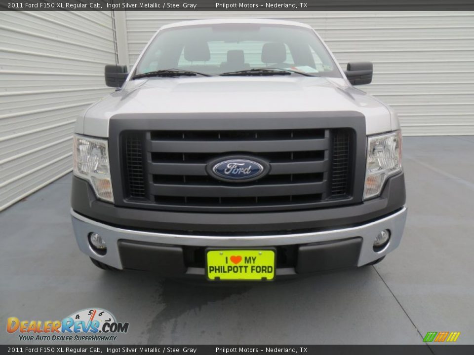 2011 Ford F150 XL Regular Cab Ingot Silver Metallic / Steel Gray Photo #8