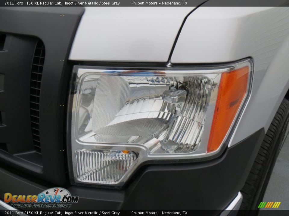 2011 Ford F150 XL Regular Cab Ingot Silver Metallic / Steel Gray Photo #9