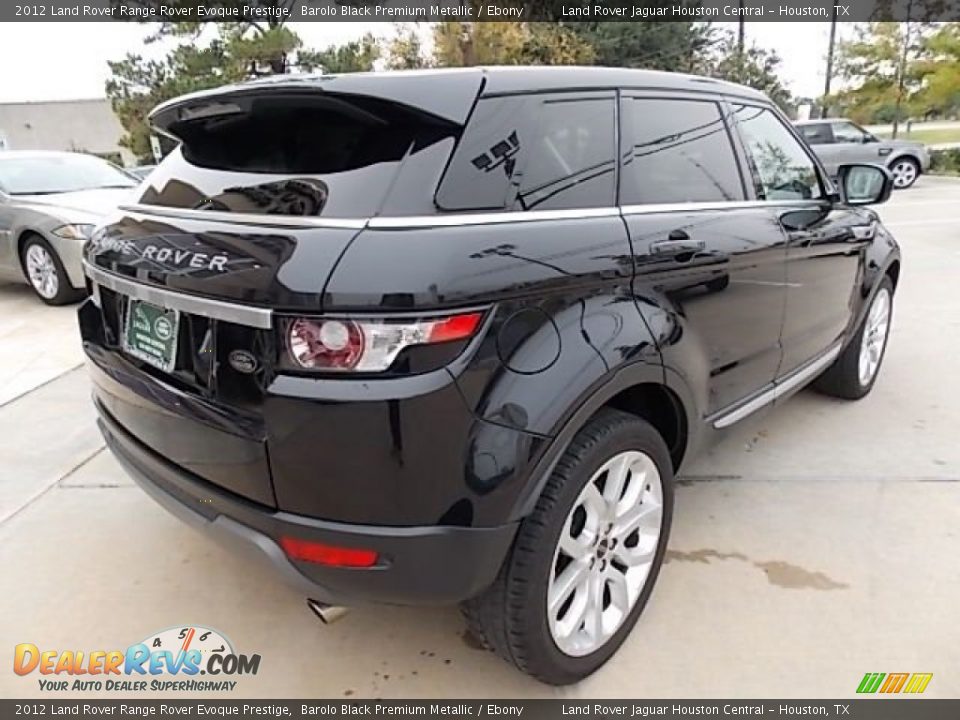 2012 Land Rover Range Rover Evoque Prestige Barolo Black Premium Metallic / Ebony Photo #6