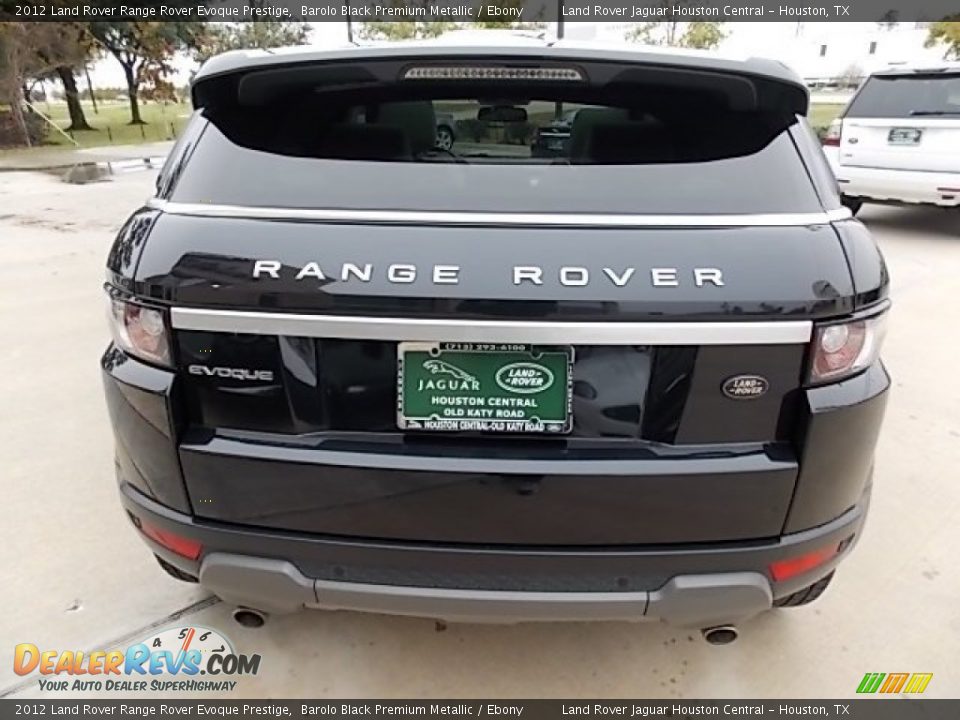 2012 Land Rover Range Rover Evoque Prestige Barolo Black Premium Metallic / Ebony Photo #7