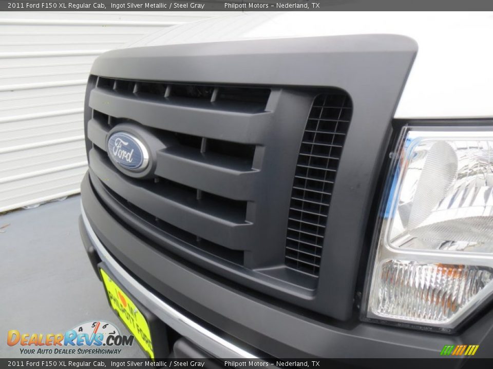2011 Ford F150 XL Regular Cab Ingot Silver Metallic / Steel Gray Photo #12