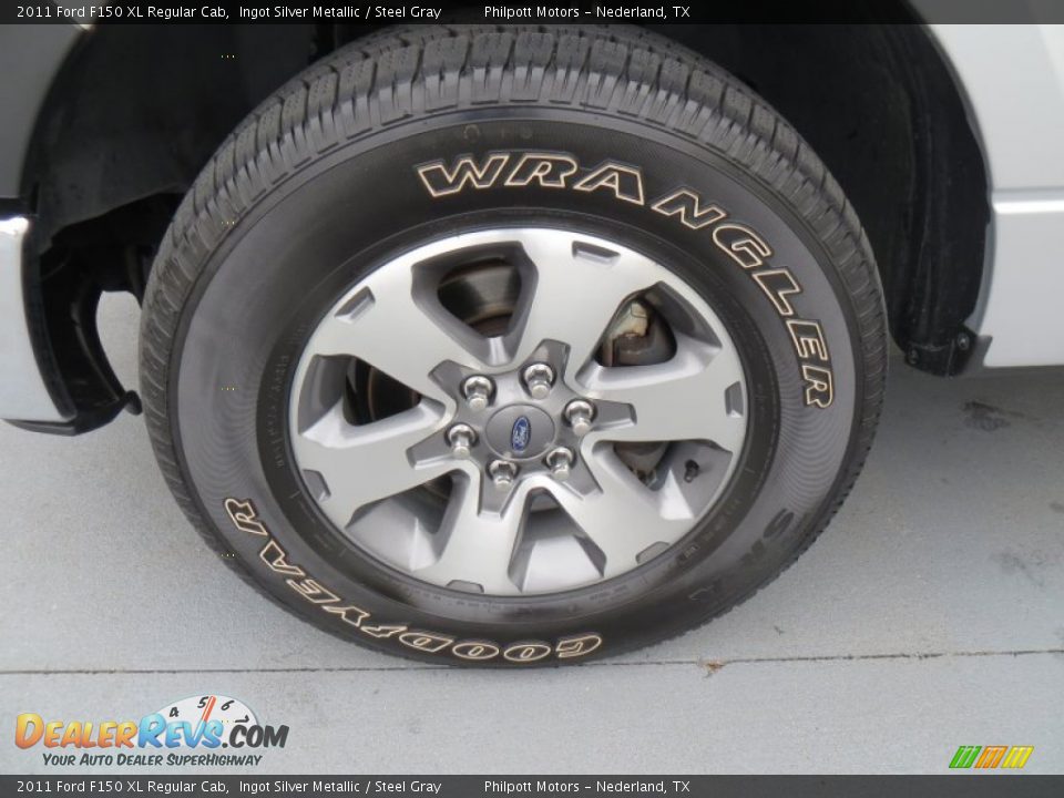 2011 Ford F150 XL Regular Cab Ingot Silver Metallic / Steel Gray Photo #13