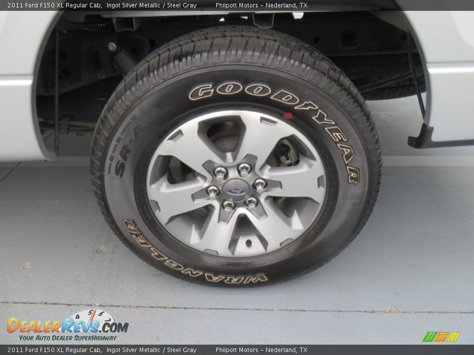 2011 Ford F150 XL Regular Cab Ingot Silver Metallic / Steel Gray Photo #14