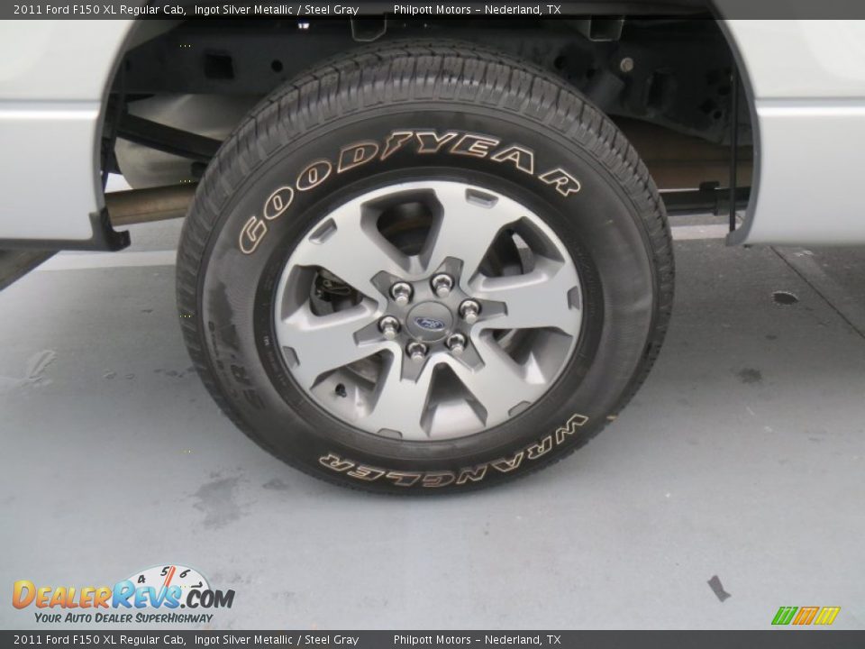 2011 Ford F150 XL Regular Cab Ingot Silver Metallic / Steel Gray Photo #15