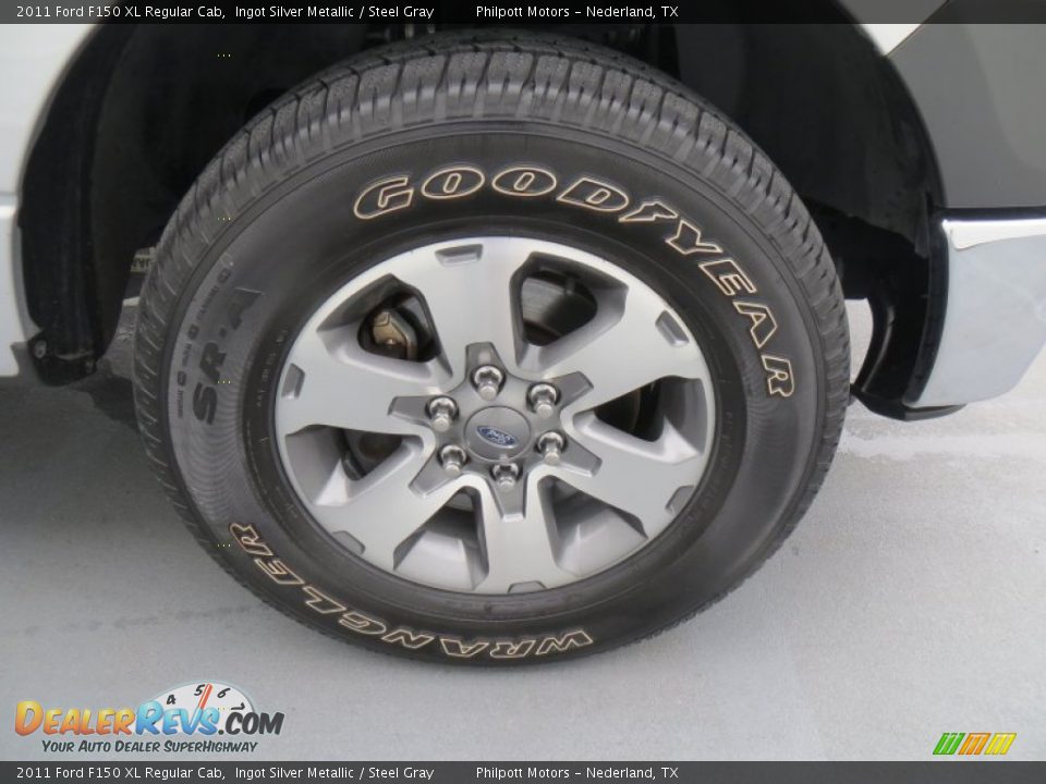 2011 Ford F150 XL Regular Cab Ingot Silver Metallic / Steel Gray Photo #16
