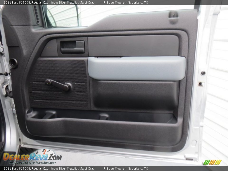 2011 Ford F150 XL Regular Cab Ingot Silver Metallic / Steel Gray Photo #24