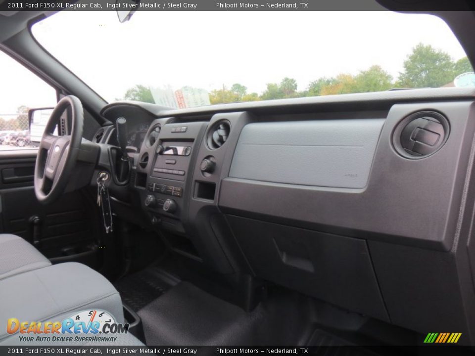 2011 Ford F150 XL Regular Cab Ingot Silver Metallic / Steel Gray Photo #25