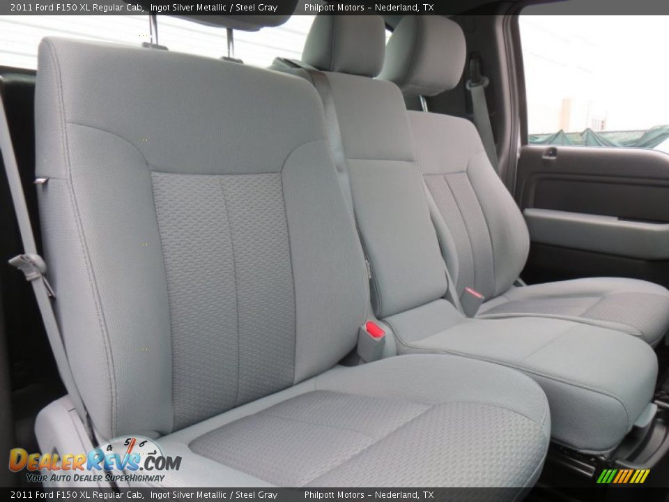 2011 Ford F150 XL Regular Cab Ingot Silver Metallic / Steel Gray Photo #26