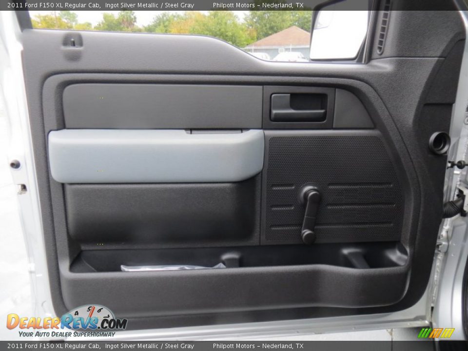 2011 Ford F150 XL Regular Cab Ingot Silver Metallic / Steel Gray Photo #27