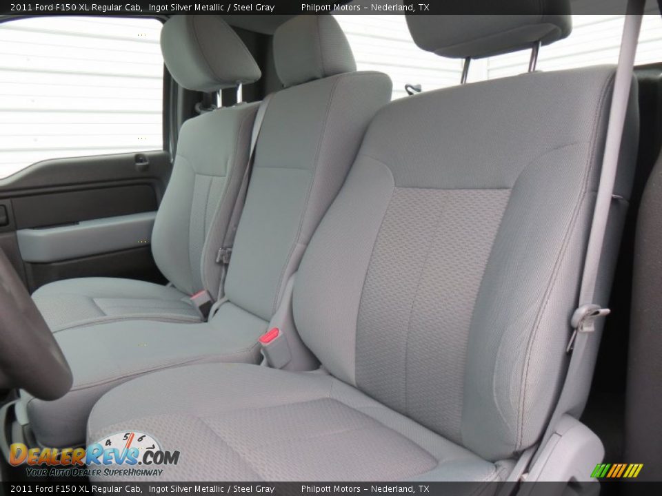 2011 Ford F150 XL Regular Cab Ingot Silver Metallic / Steel Gray Photo #29