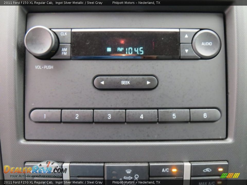 2011 Ford F150 XL Regular Cab Ingot Silver Metallic / Steel Gray Photo #32