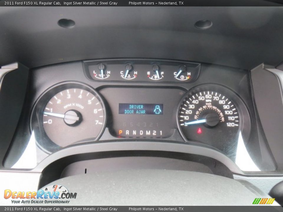 2011 Ford F150 XL Regular Cab Ingot Silver Metallic / Steel Gray Photo #35