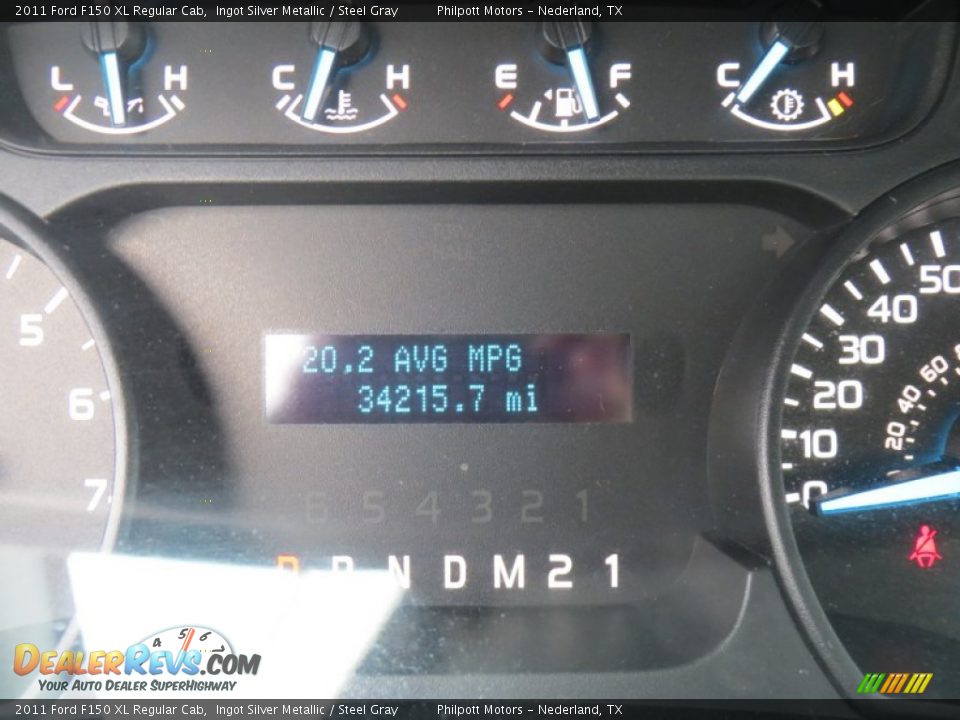 2011 Ford F150 XL Regular Cab Ingot Silver Metallic / Steel Gray Photo #36