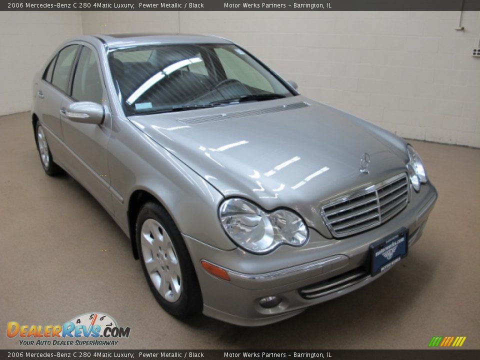 2006 Mercedes-Benz C 280 4Matic Luxury Pewter Metallic / Black Photo #1