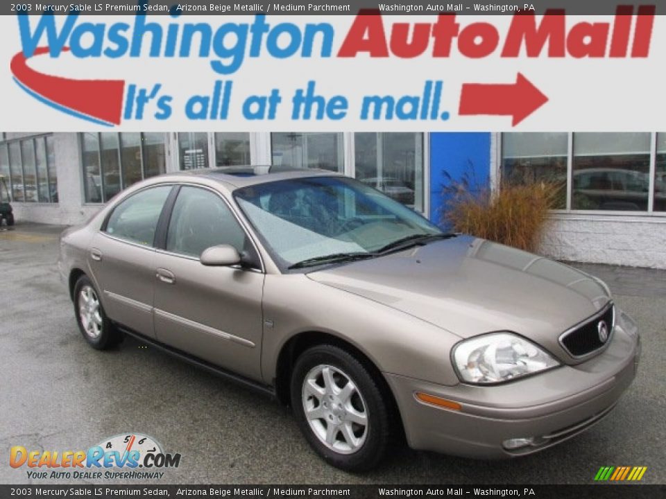 2003 Mercury Sable LS Premium Sedan Arizona Beige Metallic / Medium Parchment Photo #1