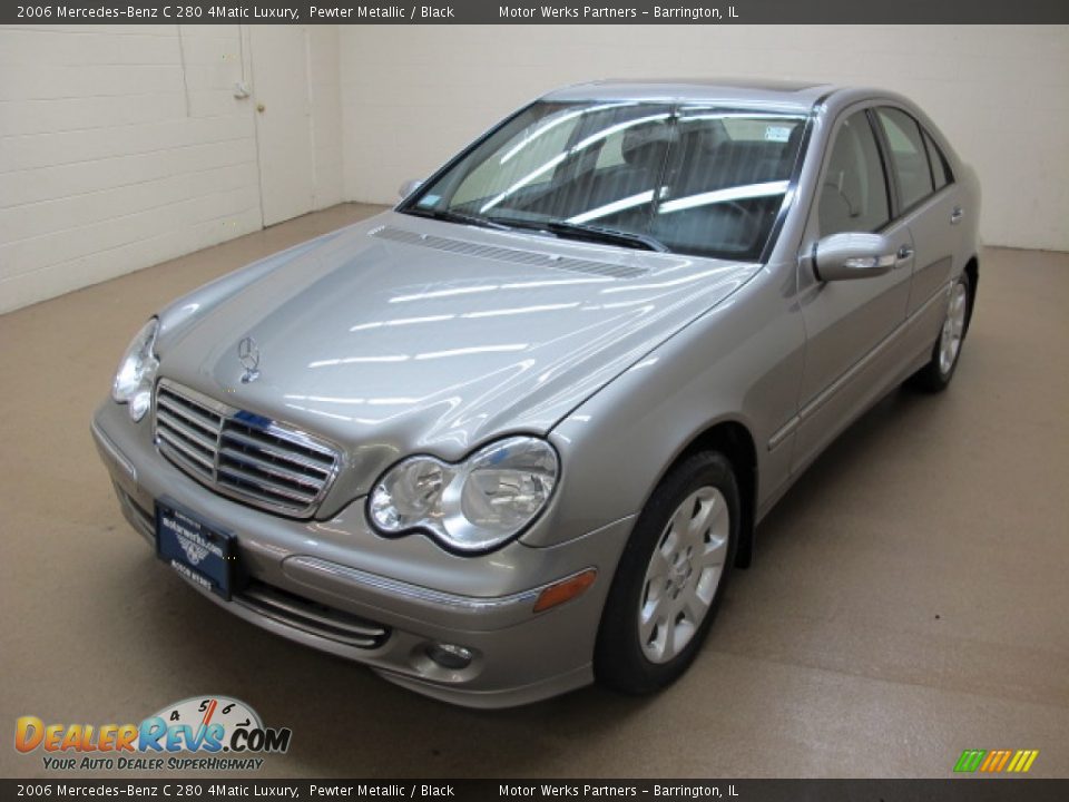 2006 Mercedes-Benz C 280 4Matic Luxury Pewter Metallic / Black Photo #4