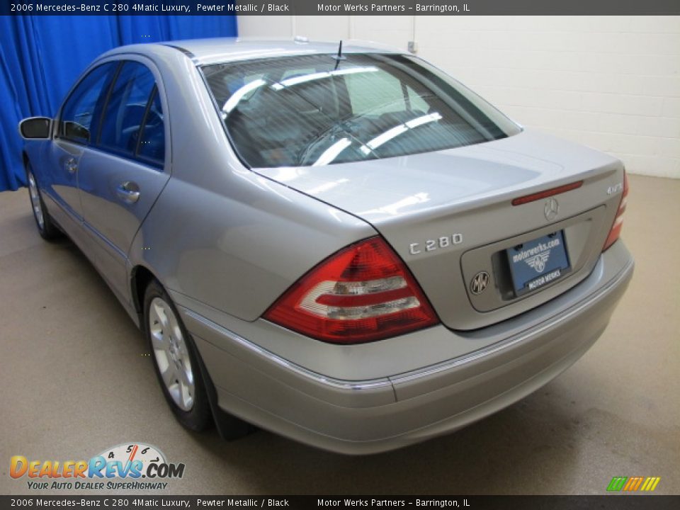 2006 Mercedes-Benz C 280 4Matic Luxury Pewter Metallic / Black Photo #6