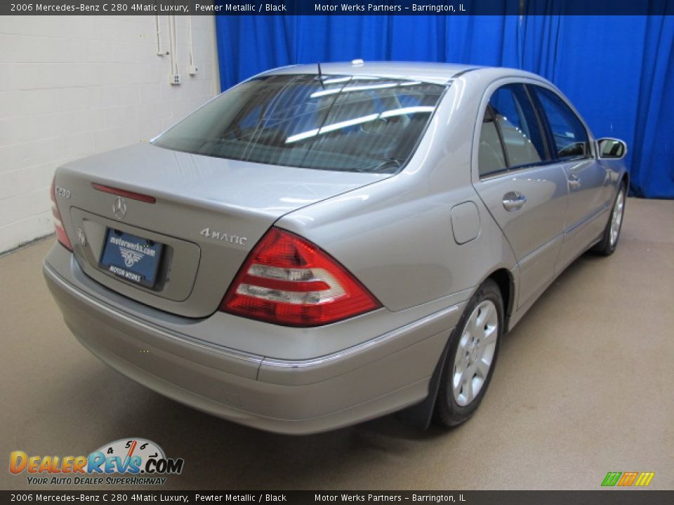 2006 Mercedes-Benz C 280 4Matic Luxury Pewter Metallic / Black Photo #7