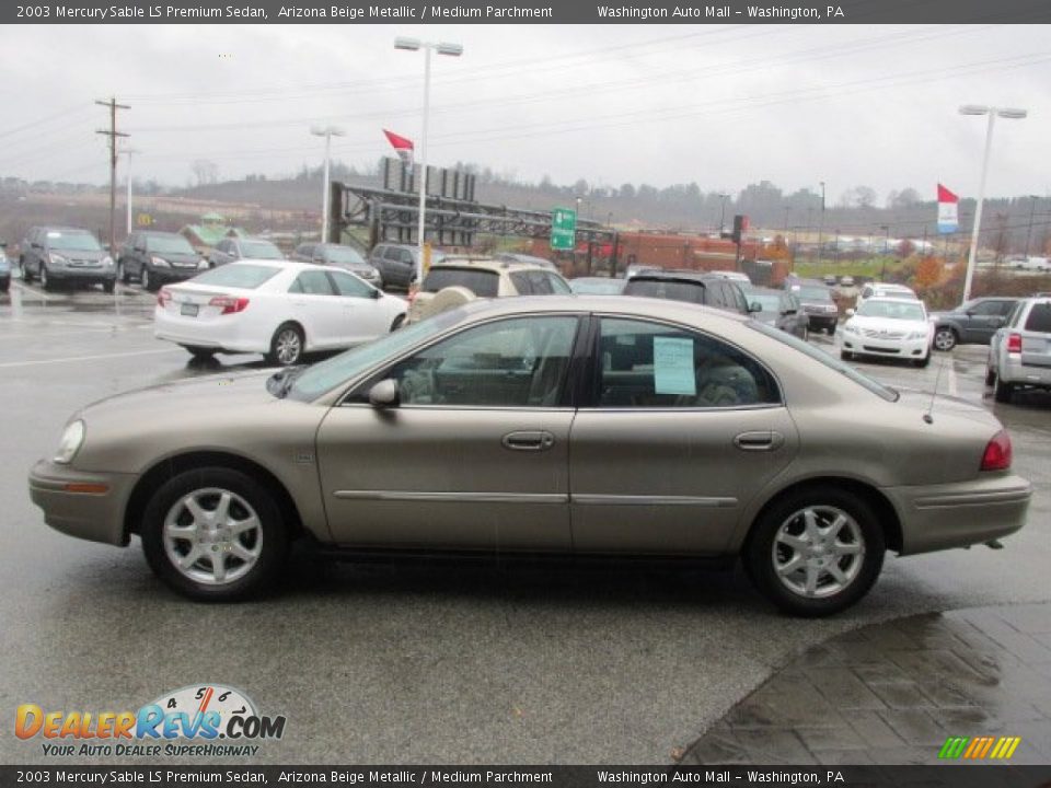 2003 Mercury Sable LS Premium Sedan Arizona Beige Metallic / Medium Parchment Photo #7