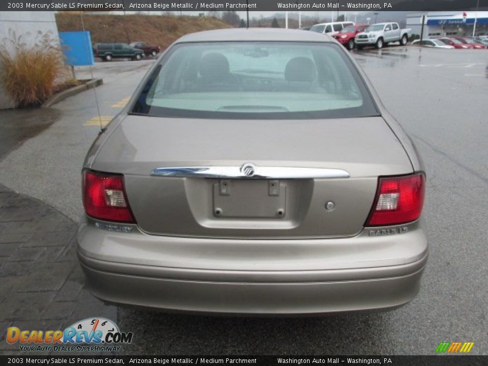 2003 Mercury Sable LS Premium Sedan Arizona Beige Metallic / Medium Parchment Photo #8